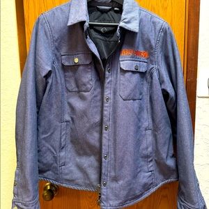 Size XL Harley Davidson rip stop fabric riding jacket.